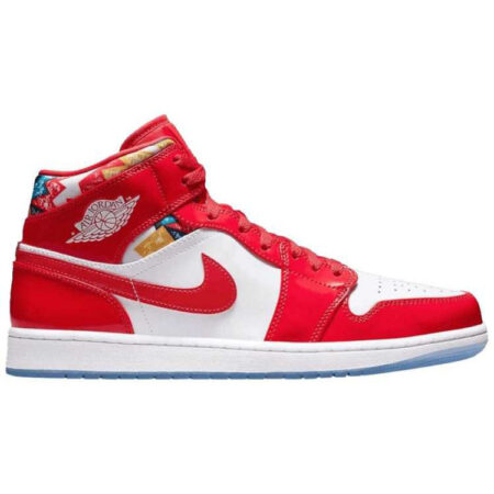 Air Jordan 1 Mid Gets Swathed in Geometric Prints DC7294-600