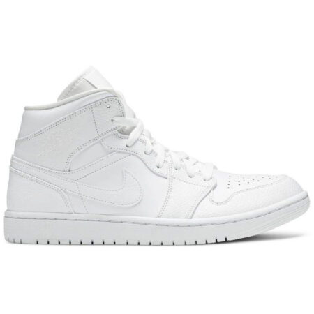 Air Jordan 1 Mid 'Triple White' 554724-130