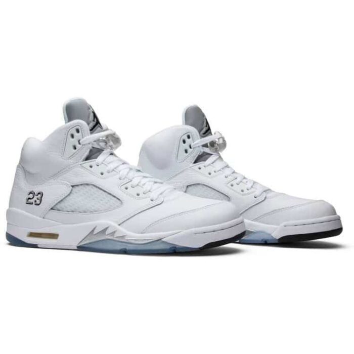 Air Jordan 5 Retro Metallic White 2015 136027 130 2