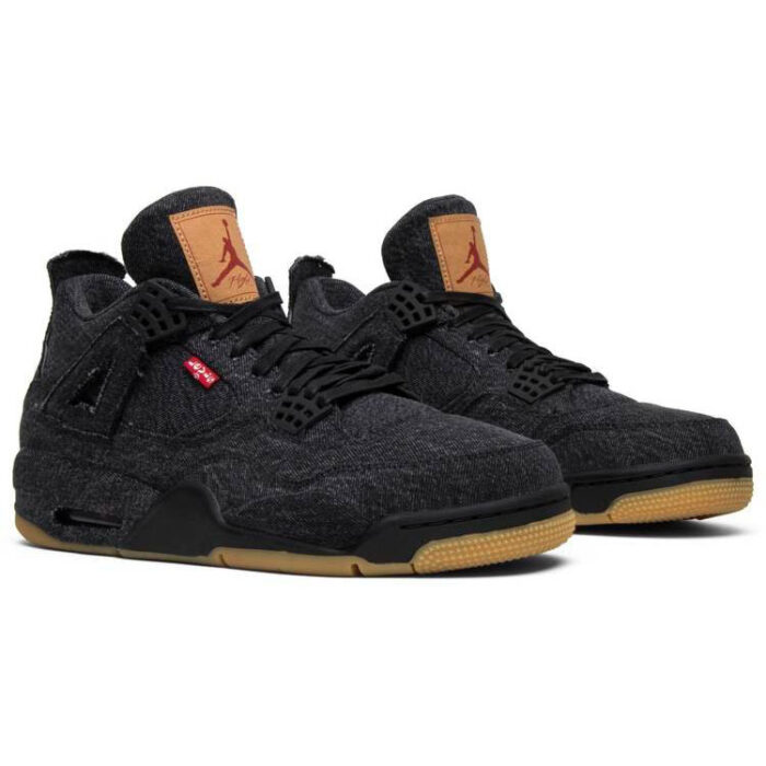 Levis x Air Jordan 4 Retro Black Denim AO2571 001 2