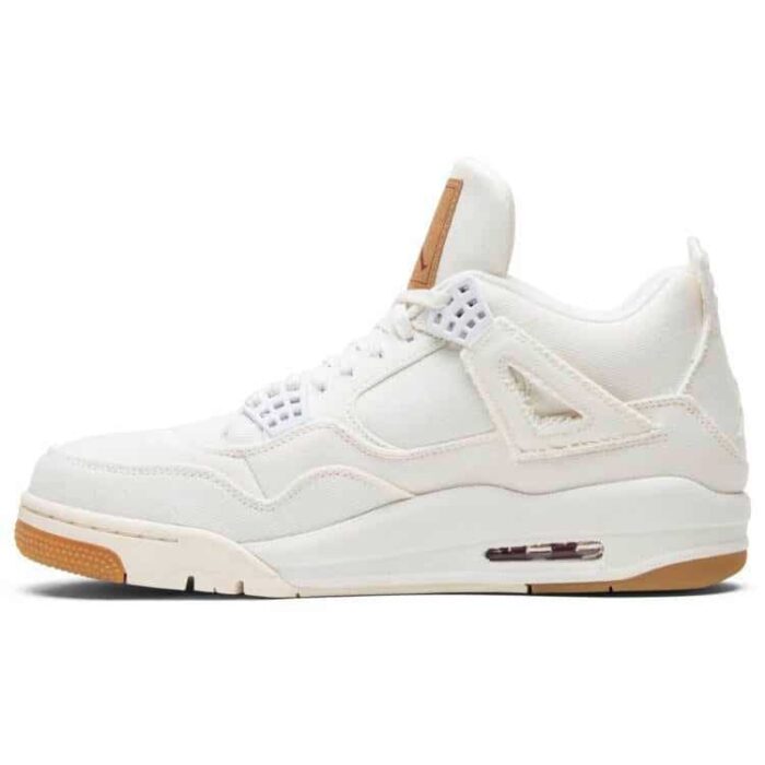 Levis x Air Jordan 4 Retro White Denim AO2571 100 1