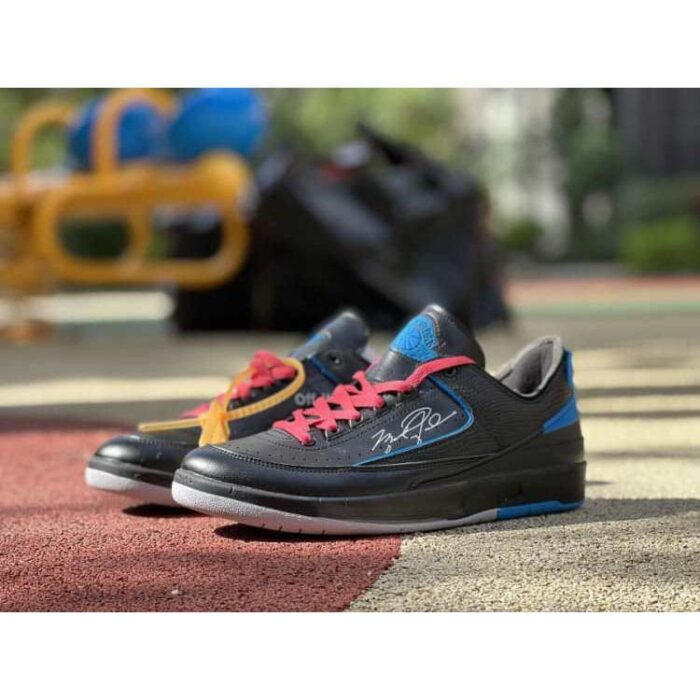 Off White x Air Jordan 2 Retro Low SP Black Royal DJ4375 004 1