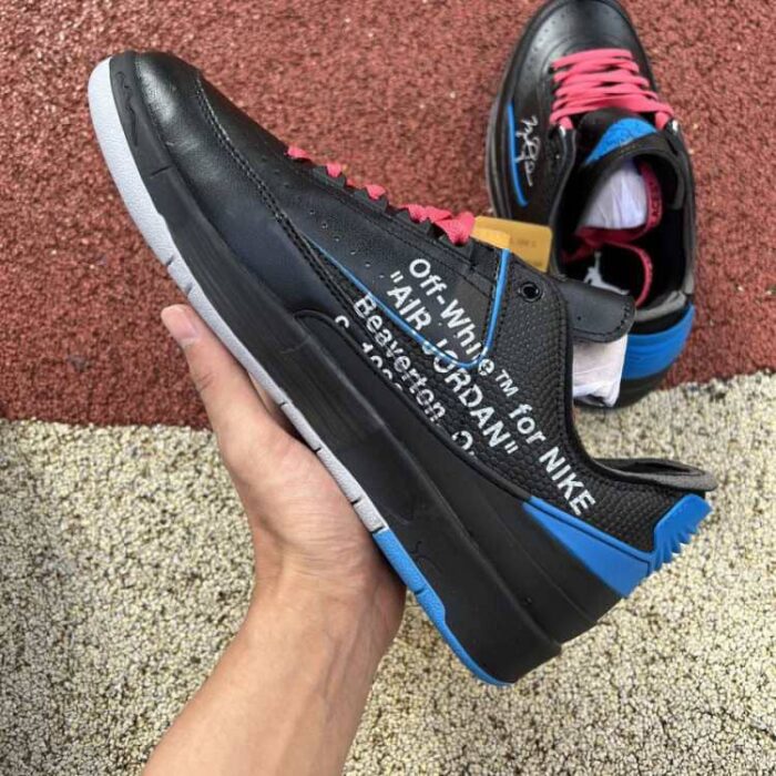Off White x Air Jordan 2 Retro Low SP Black Royal DJ4375 004 3