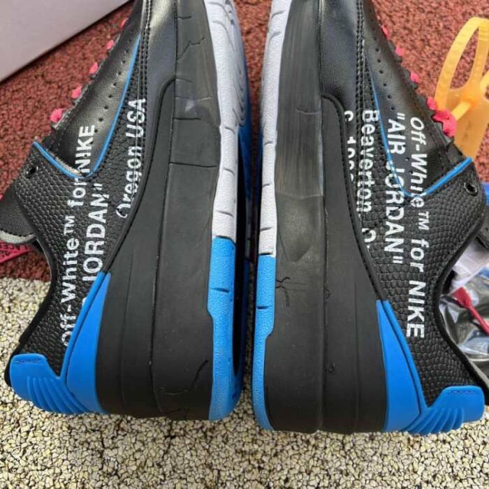 Off White x Air Jordan 2 Retro Low SP Black Royal DJ4375 004 4