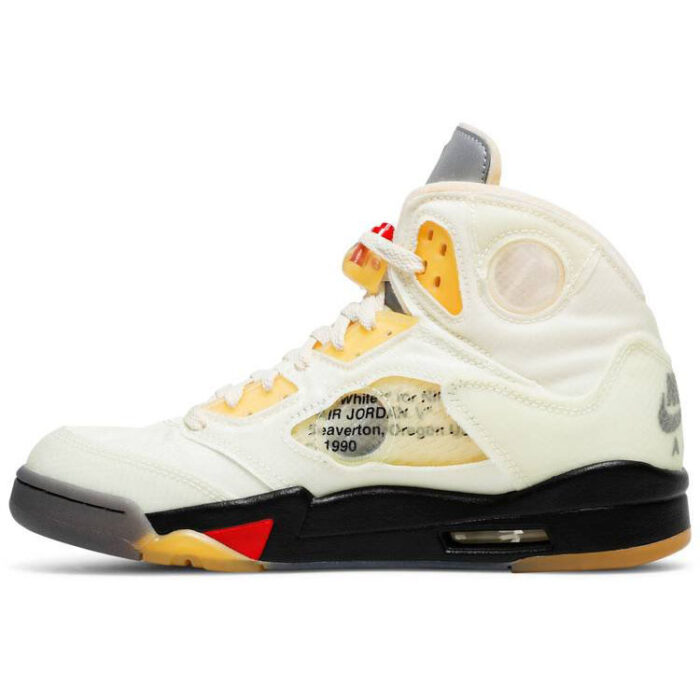 Off White x Air Jordan 5 Retro SP Sail DH8565 100 1