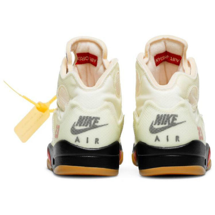 Off White x Air Jordan 5 Retro SP Sail DH8565 100 3