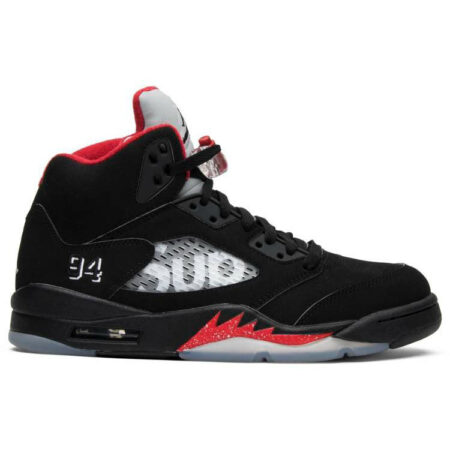 Supreme x Air Jordan 5 Retro 'Black' 824371-001