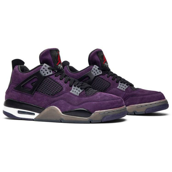 Travis Scott x Air Jordan 4 Retro Purple Suede – White Midsole AJ4 766302 2
