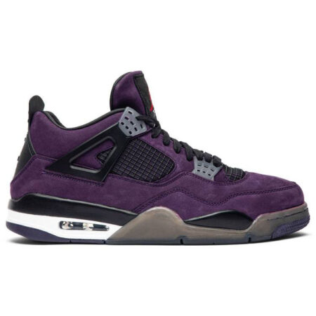 Travis Scott x Air Jordan 4 Retro 'Purple Suede  –  White Midsole' AJ4-766302