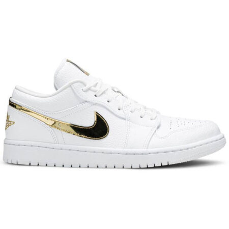 Wmns Air Jordan 1 Retro Low 'White Metallic Gold' CZ4776-100